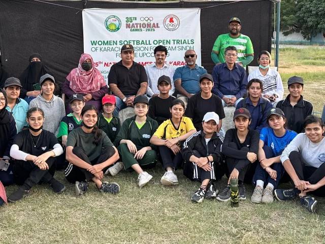 Sindh women’s softball team trials successfully concluded