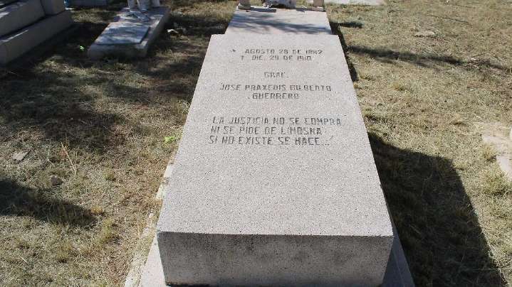 Práxedis G. Guerrero, el revolucionario benemérito de Chihuahua sepultado en el Panteón Municipal 1