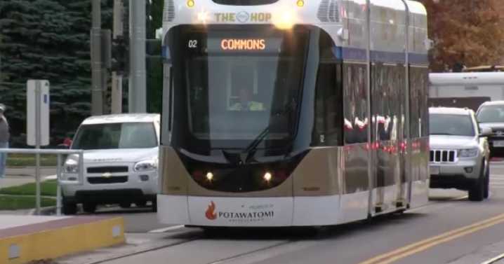 The Hop service suspended for overhead wire repair