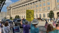 Protesters rail against health care cuts amid federal government shutdown