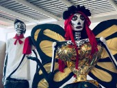 Elaboran catrinas artesanales en Cereso Femenil 1