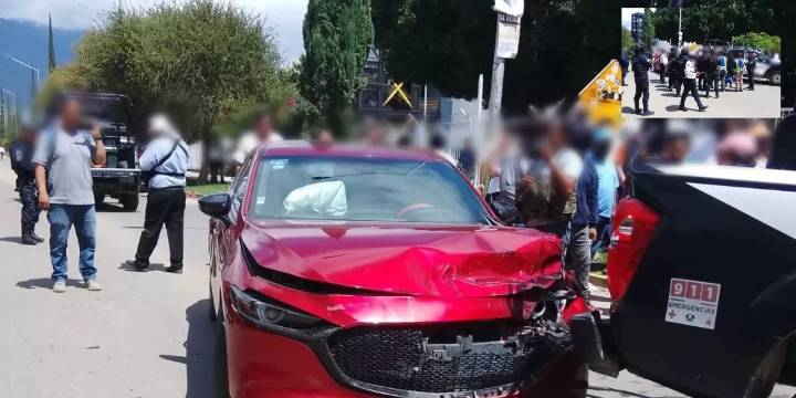 Transportistas agreden a policías viales en San Antonio de la Cal tras infracción de tránsito