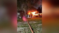 Fire destroys shop behind Central home, no injuries reported