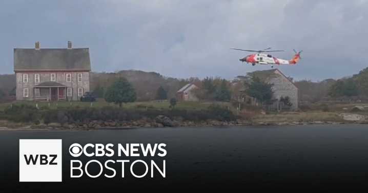 Family rescued from Mass. island after boat catches fire