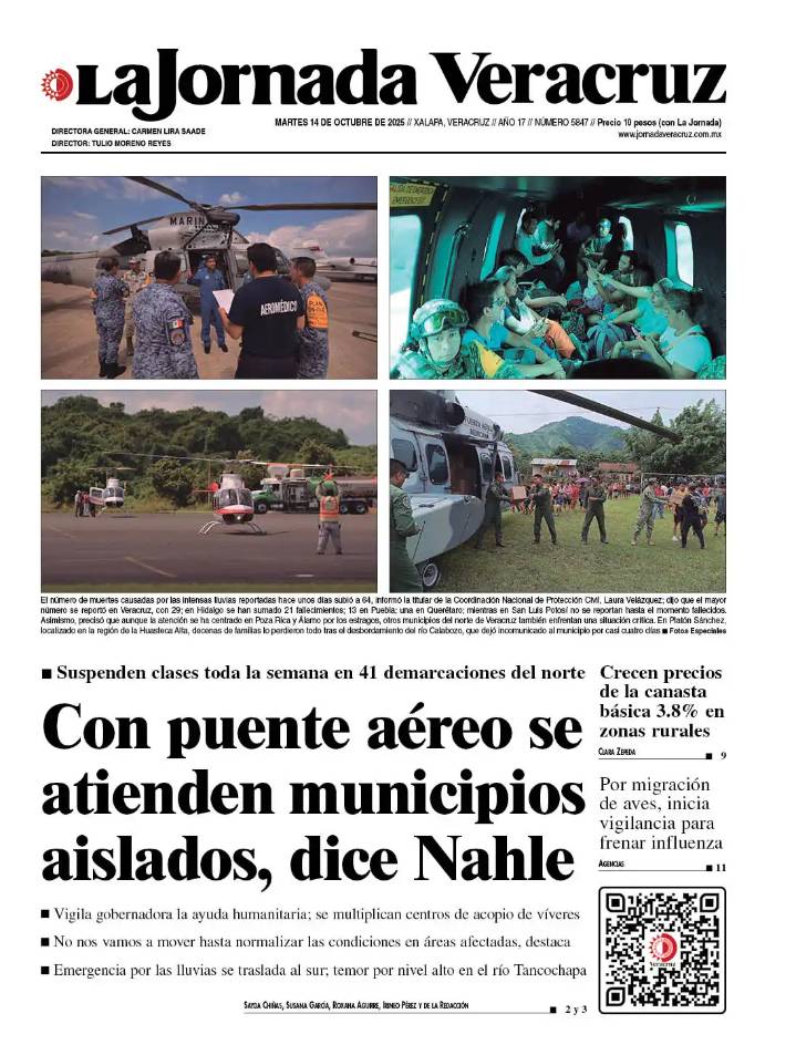 Portada del 14 de octubre de 2025