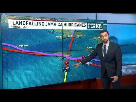 Jamaica has been hit by three landfalling hurricanes since 1950