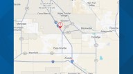Crash involving semi blocking I-10 lanes south of Phoenix