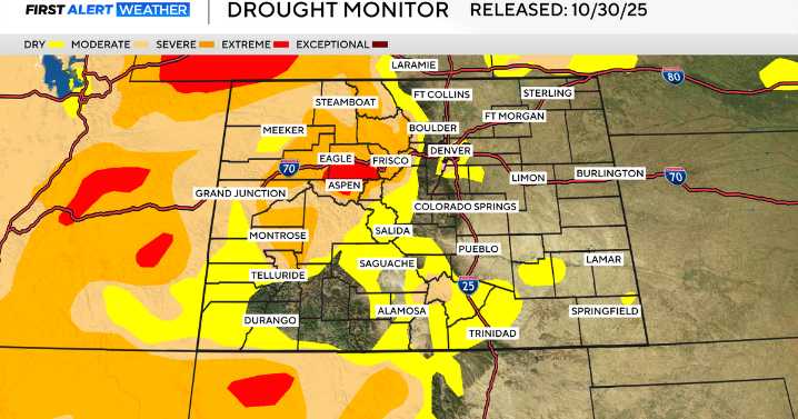 Colorado faces a warm and dry outlook in the drought forecast