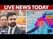 LIVE: NYC mayoral race, NY AG indicted, nor'easter coming
