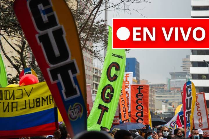 EN VIVO 🔴 Así avanzan marchas HOY 14 de octubre del Sindicato de Maestros FECODE y Trabajadores CUT