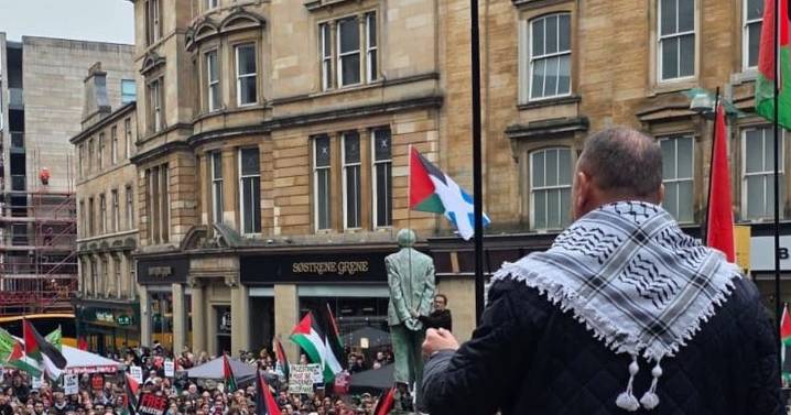 Woman charged after 'abusive behaviour' towards pro-Palestine protesters in Glasgow