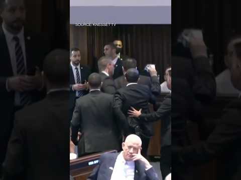 Trump's Knesset speech interrupted by two lawmakers #politics