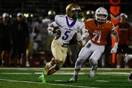 Holy Family football’s Kaden Hopkin plays hero in comeback win over Mead