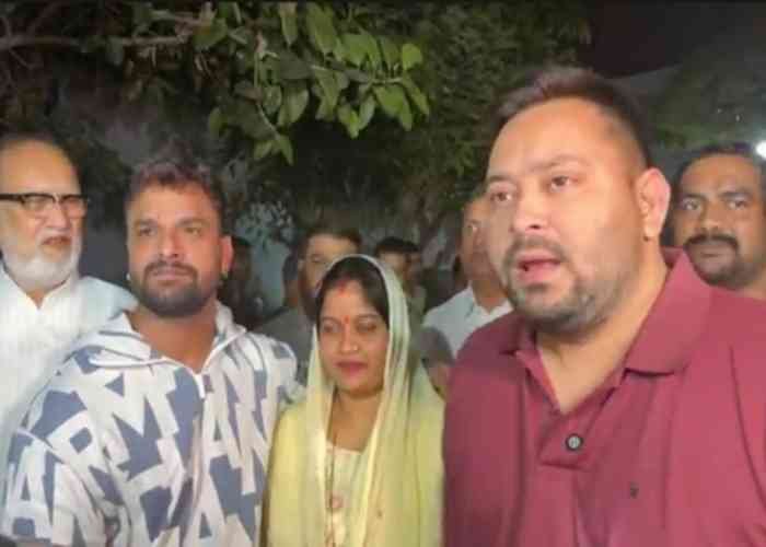Bhojpuri star Khesari Lal Yadav and his wife join RJD; actor likely to contest Bihar polls