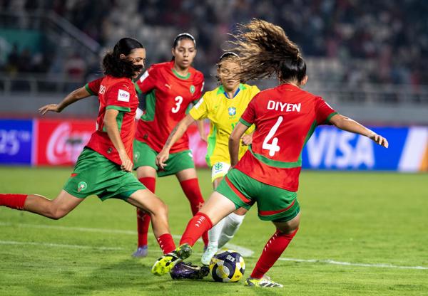 Brasil Sub-17 debuta con contundencia y amarga el estreno del anfitrión Marruecos en el Mundial Femenino