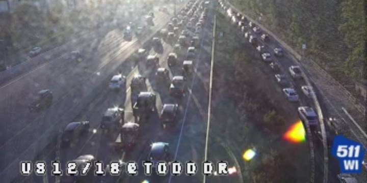 Several westbound lanes on Beltline at Todd Drive closed due to crash