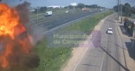 ¡Brutal choque en Ruta Panamericana! VIDEO: camiones incendiados, muertos y heridos