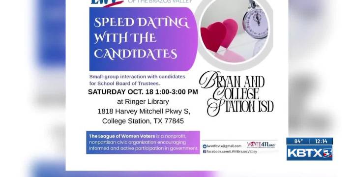 Get to know the Bryan and College Station ISD school board candidates through speed dating