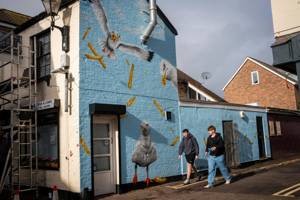 New seagull mural prompts mixed feeling among locals