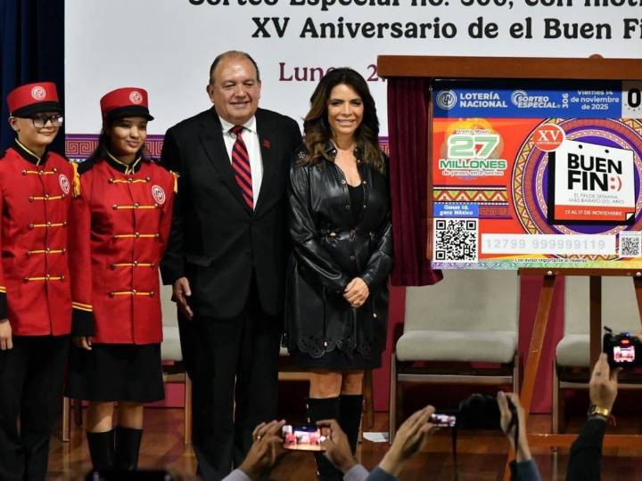 Economía y Lotería Nacional celebran el XV aniversario de El Buen Fin con sorteo especial
