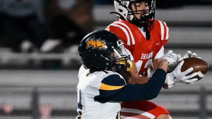 New Palestine senior Desmond Palmer was not always a star coming up