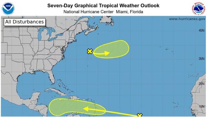 Los meteorólogos de huracanes observan un posible desarrollo tropical en el Caribe
