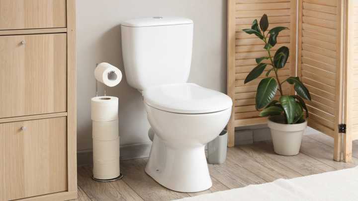 The Genius DIY Trick That Makes Painting Behind The Toilet A Breeze