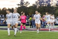 It was a memorable opening night at UMaine women’s new soccer complex