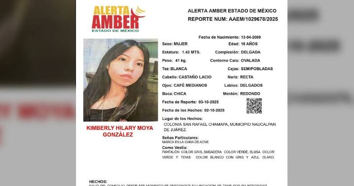 Desaparición de Kimberly Moya: ¿Qué sabemos del caso de la estudiante de CCH Naucalpan?