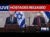 LIVE: President Trump addresses Israel's parliament after hostages released