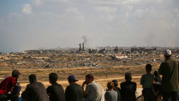 Israel says it has begun a pull-back of troops in Gaza : NPR