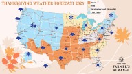 Will it snow Thanksgiving 2025? What Old Farmer's Almanac says