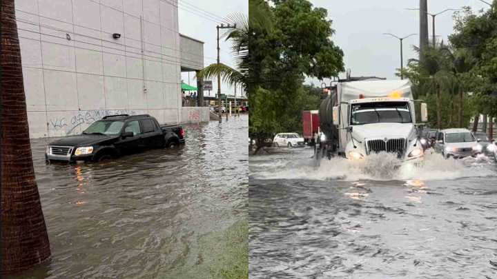 Lluvias de la Onda Tropical Número 35 Provocan Inundaciones en Calles de Cancún, Quintana Roo