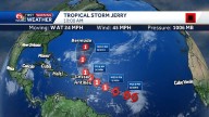 Jerry forms in the Atlantic, could stregnthen this week