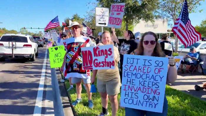 ‘No Kings’ protest draws thousands in Seminole County