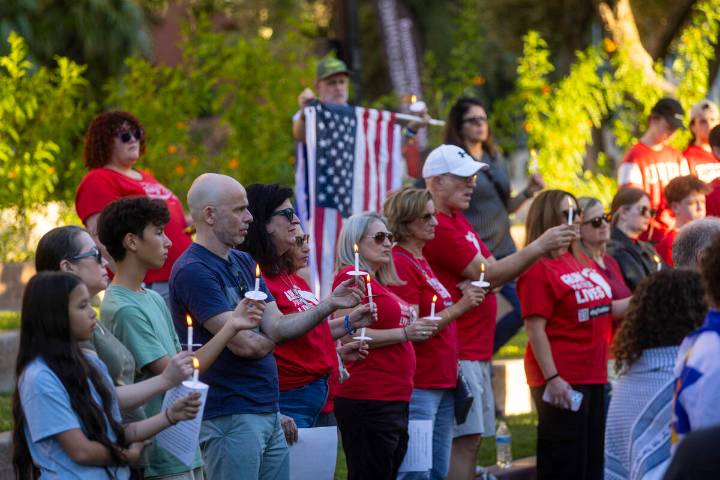 Oct. 7 anniversary of attacks in Israel, UNLV held vigil