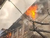 Major Fire Guts Several Homes in Srinagar’s Fatekadal Area, Dozens Left Homeless