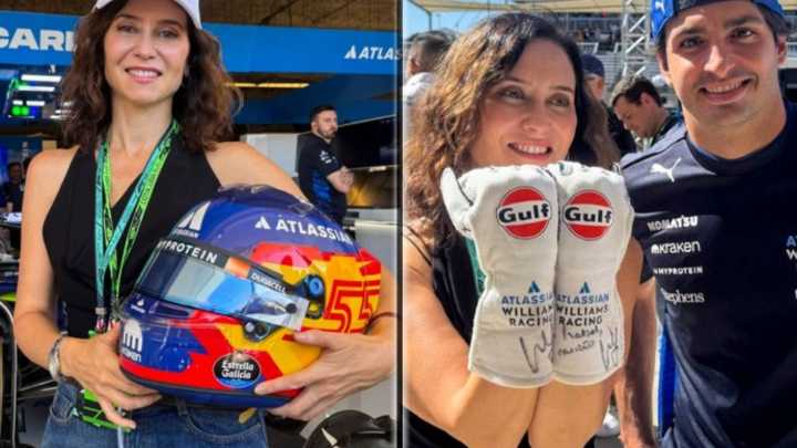 Ayuso, en la Fórmula 1: se codea con las estrellas en el paddock del GP de EE.UU.