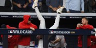 Ryan McMahon flips into dugout on catch in AL Wild Card Series Game 3