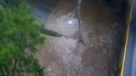 Inundación en el deprimido de la Feria de Ganado tras lluvias en Medellín y Bello