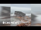 Watch: Homes in North Carolina's Outer Banks collapse into ocean