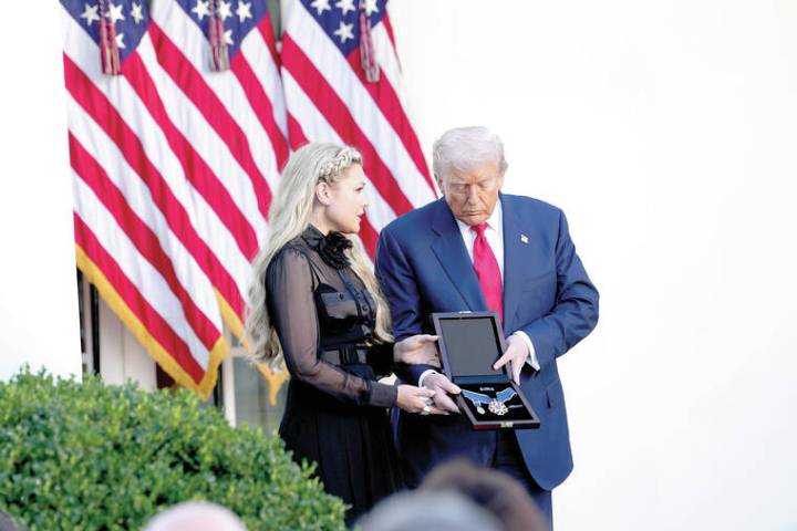 Charlie Kirk receives posthumous Medal of Freedom on birthday
