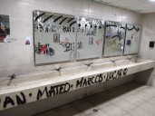 Exhiben daños Facultad de Ciencias Políticas de la UNAM