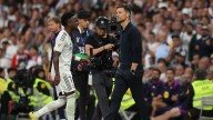 Xabi Alonso: ''Estoy contento con muchas cosas de Vini; lo del enfado tras el cambio lo hablaremos con él''