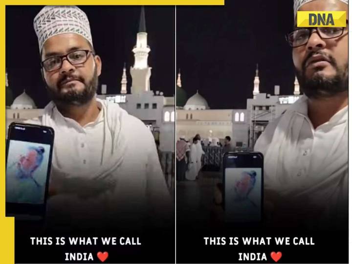 Viral video shows Muslim man praying in Madinah for Premanand Maharaj’s health,