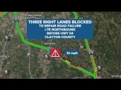 3 right lanes remain blocked on I