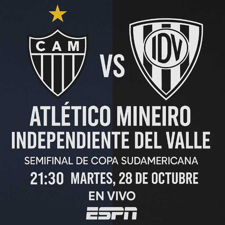 Atlético Mineiro vs. Independiente del Valle: Hora, canal y dónde ver EN VIVO la semifinal de Copa...