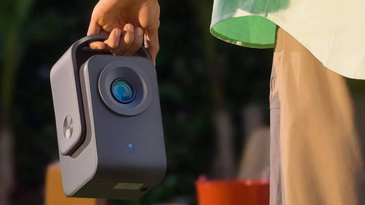 This seriously compact, versatile, and portable Google TV projector is now $100 off for Prime