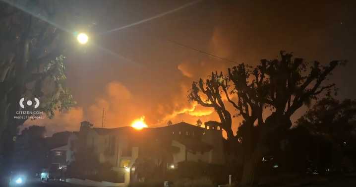 Video shows bright flames from Chevron refinery fire in El Segundo: "The whole sky is orange"