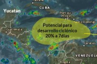 Vigilan en la Península de Yucatán un posible desarrollo ciclónico en el Atlántico